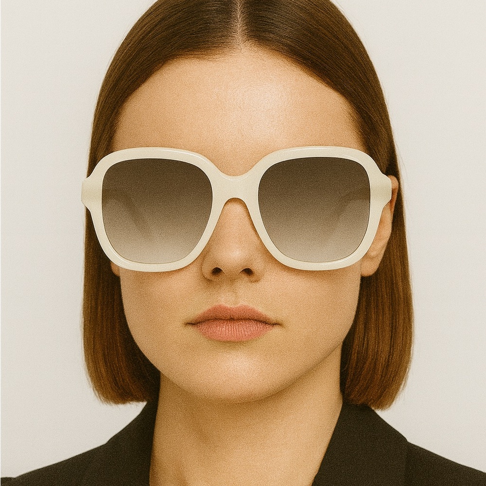 CELINE MILK ACETATE SQUARE UNISEX SUNGLASSES CL40173I